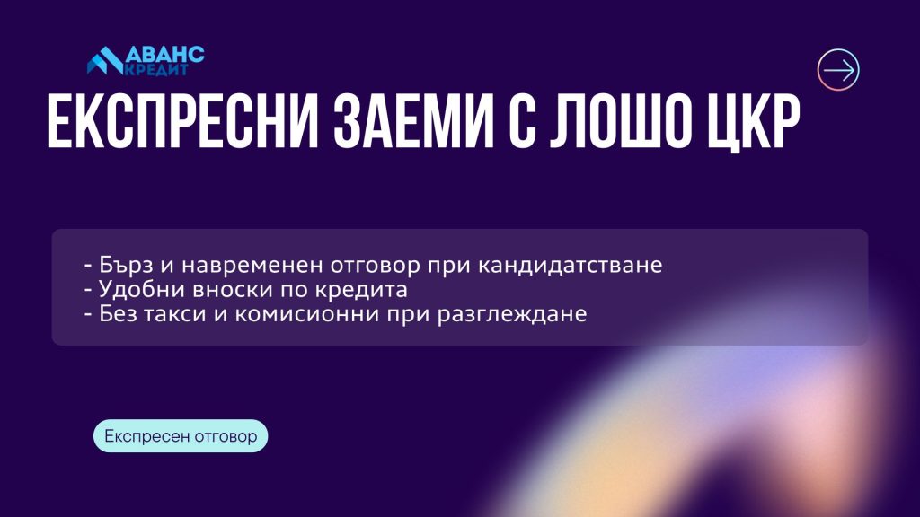 Експресни заеми с лошо ЦКР
