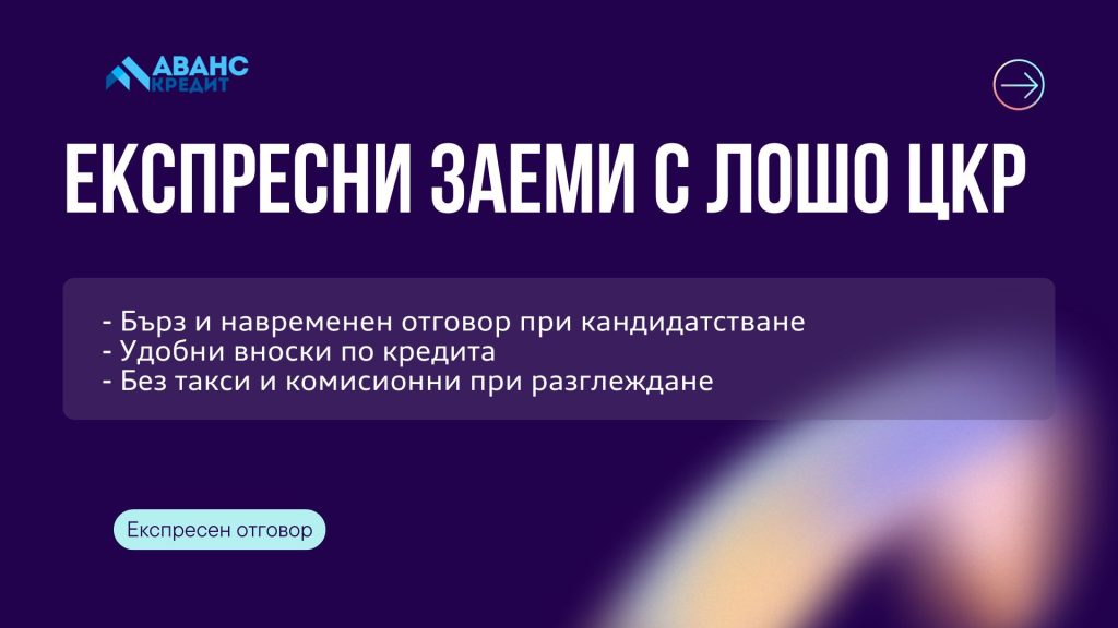 Експресни заеми с лошо ЦКР
