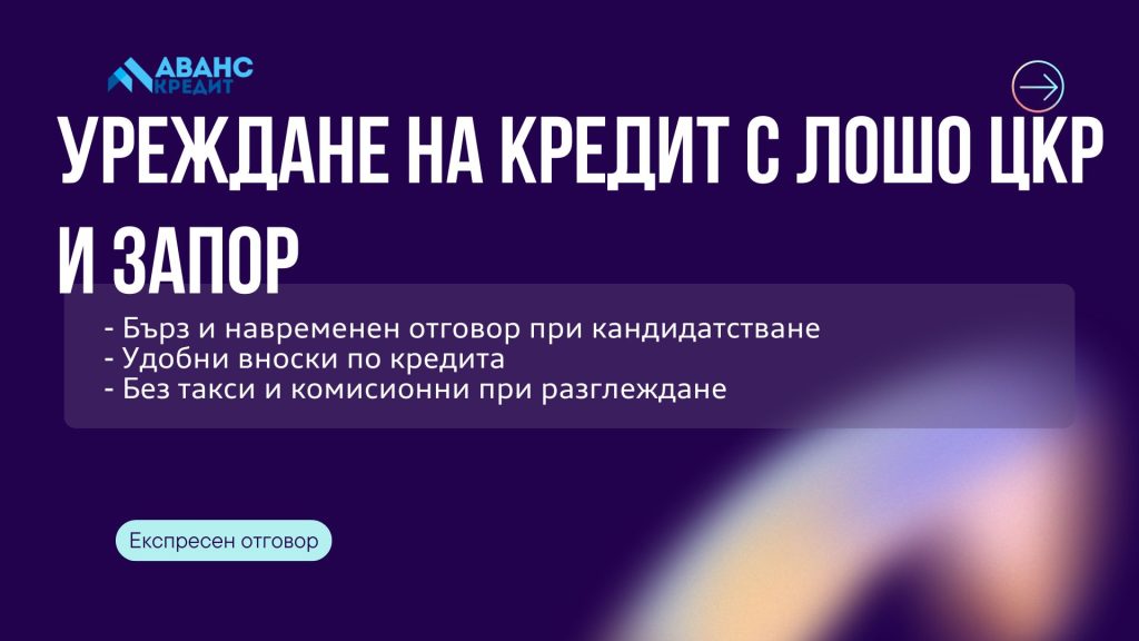 Уреждане на кредит с лошо ЦКР и запор